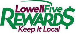 LOWELLFIVE REWARDS KEEP IT LOCAL trademark