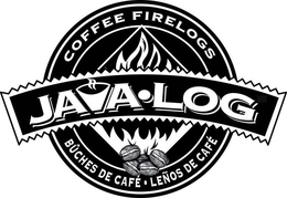 JAVA-LOG COFFEE FIRELOGS BUCHES DE CAFE LENOS DE CAFE trademark