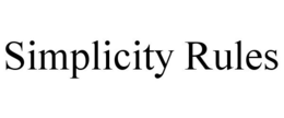 SIMPLICITY RULES trademark