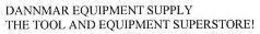DANNMAR EQUIPMENT SUPPLY THE TOOL AND EQUIPMENT SUPERSTORE! trademark
