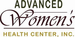 ADVANCED WOMEN'S HEALTH CENTER, INC. trademark