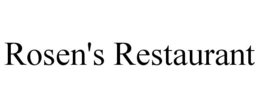 ROSEN'S RESTAURANT trademark