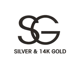 SG SILVER & 14K GOLD trademark
