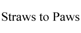 STRAWS TO PAWS trademark