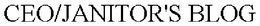 CEO/JANITOR'S BLOG trademark