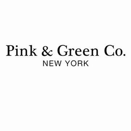 PINK & GREEN CO. NEW YORK trademark