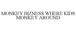 MONKEY BIZNESS WHERE KIDS MONKEY AROUND trademark