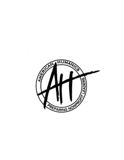 AH AMERICAN HUMANICS PREPARING NONPROFIT LEADERS trademark