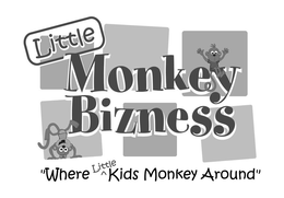LITTLE MONKEY BIZNESS "WHERE LITTLE KIDS MONKEY AROUND" trademark