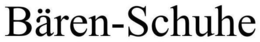 BÄREN-SCHUHE trademark