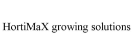 HORTIMAX GROWING SOLUTIONS trademark