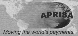 APRISA MOVING THE WORLD'S PAYMENTS. trademark