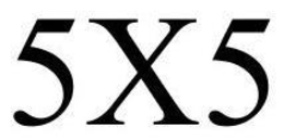5X5 trademark