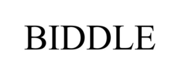BIDDLE trademark