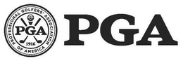 PGA 1916 PROFESSIONAL GOLFERS' ASSOCIATION OF AMERICA PGA trademark