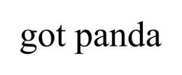 GOT PANDA trademark