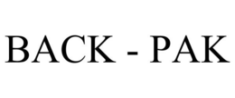 BACK - PAK trademark