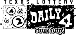 TEXAS LOTTERY DAILY 4 WITH SUM IT UP! trademark