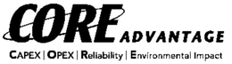 CORE ADVANTAGE CAPEX | OPEX | RELIABILITY | ENVIRONMENTAL IMPACT trademark