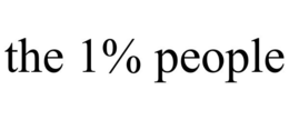THE 1% PEOPLE trademark