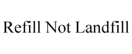 REFILL NOT LANDFILL trademark