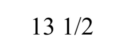 13 1/2 trademark