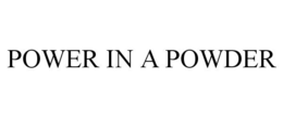 POWER IN A POWDER trademark