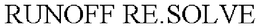 RUNOFF RE.SOLVE trademark