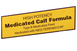 HIGH POTENCY MEDICATED CALF FORMULA TYPE B MEDICATED FEED MEDICATED WITH NEO-TERRAMYCIN trademark
