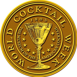 THE MUSEUM OF THE AMERICAN COCKTAIL 1803 WORLD COCKTAIL WEEK trademark