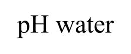 PH WATER trademark