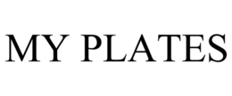MY PLATES trademark