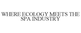 WHERE ECOLOGY MEETS THE SPA INDUSTRY trademark