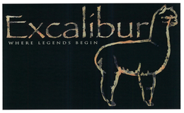 EXCALIBUR WHERE LEGENDS BEGIN trademark