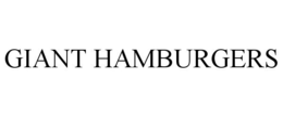 GIANT HAMBURGERS trademark