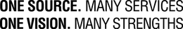ONE SOURCE. MANY SERVICES ONE VISION. MANY STRENGTHS trademark