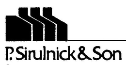 P. SIRULNICK & SON trademark
