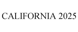 CALIFORNIA 2025 trademark