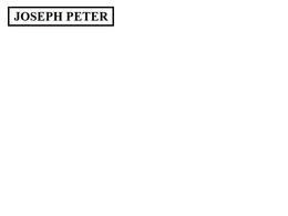 JOSEPH PETER trademark