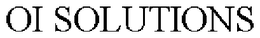 OI SOLUTIONS trademark