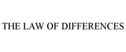 THE LAW OF DIFFERENCES trademark