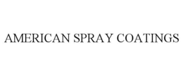 AMERICAN SPRAY COATINGS trademark