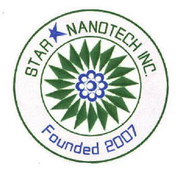 STAR NANOTECH INC. FOUNDED 2007 trademark
