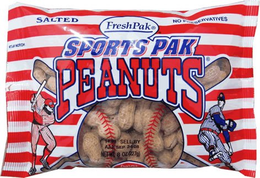 SPORTS PAK PEANUTS FRESHPAK SALTED NO PRESERVATIVES trademark