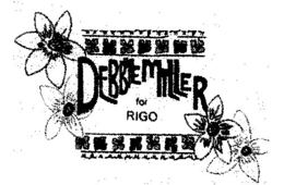 DEBBIE MILLER FOR RIGO trademark