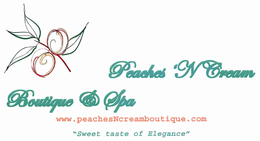 PEACHES 'N CREAM BOUTIQUE & SPA WWW.PEACHESNCREAMBOUTIQUE.COM "SWEET TASTE OF ELEGANCE" CONTACT US (888) 430-7701 OR (678) 367-3791 PO BOX 243, DULUTH, GA 30096 trademark