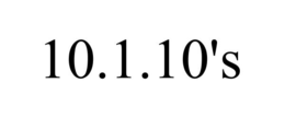 10.1.10'S trademark
