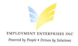 EMPLOYMENT ENTERPRISES INC POWERED BY PEOPLE · DRIVEN BY SOLUTIONS trademark