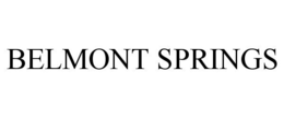 BELMONT SPRINGS trademark