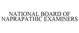 NATIONAL BOARD OF NAPRAPATHIC EXAMINERS trademark